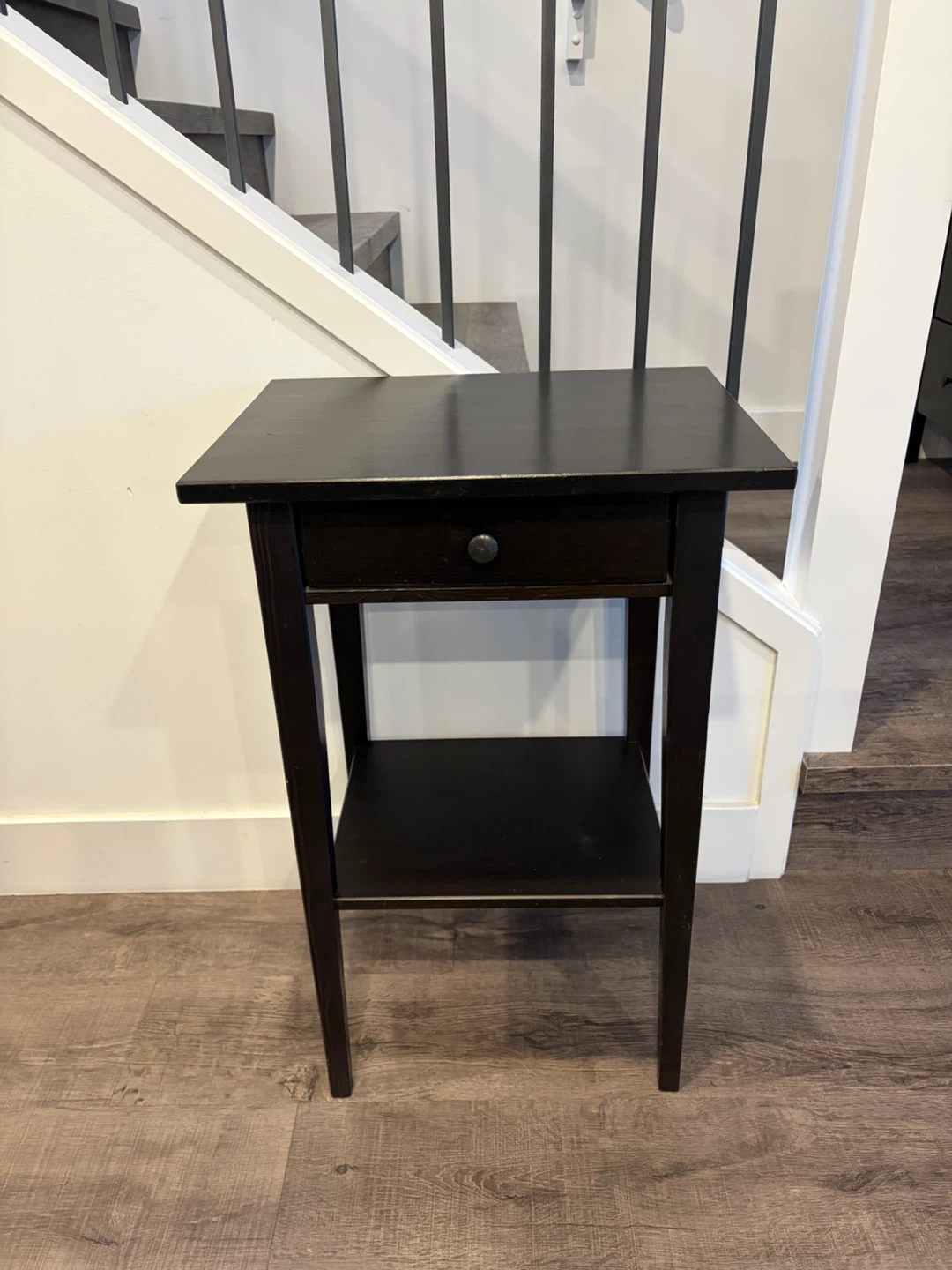 IKEA Wooden nightstand black brown
