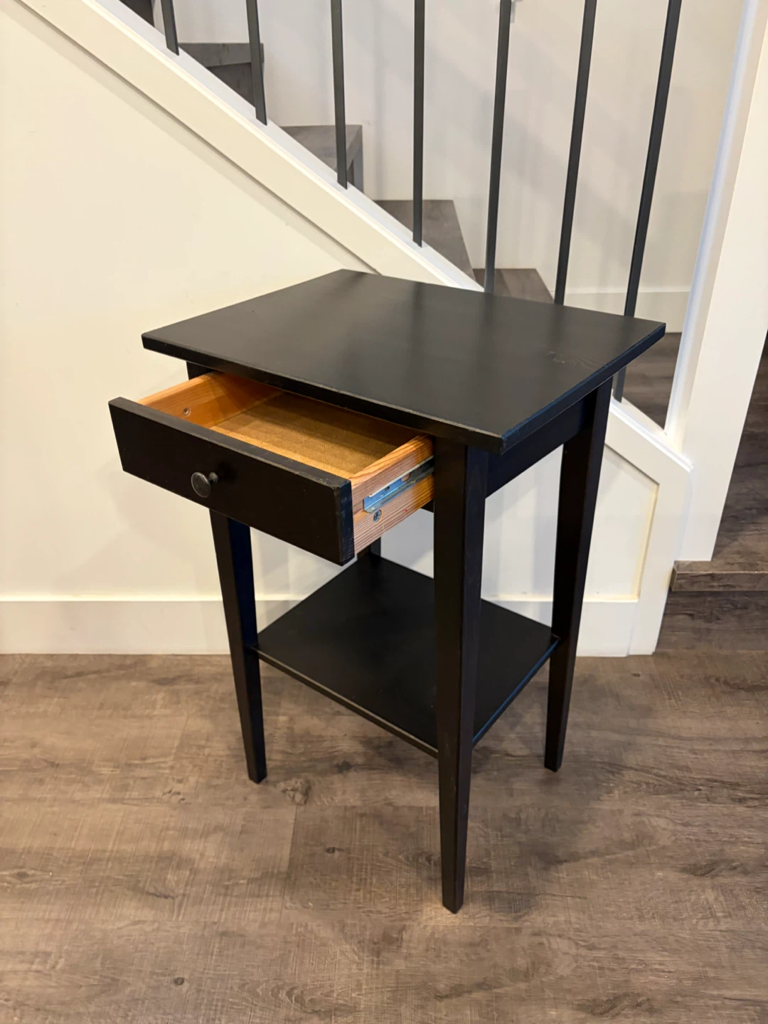 IKEA Wooden nightstand black brown - photo 3