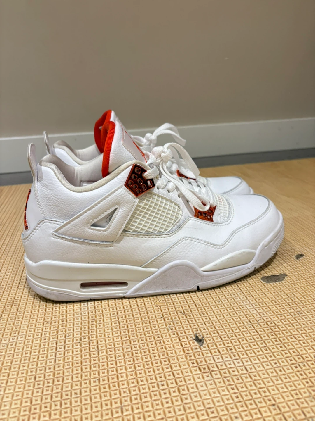 Metallic Orange Jordan 4 - photo 2