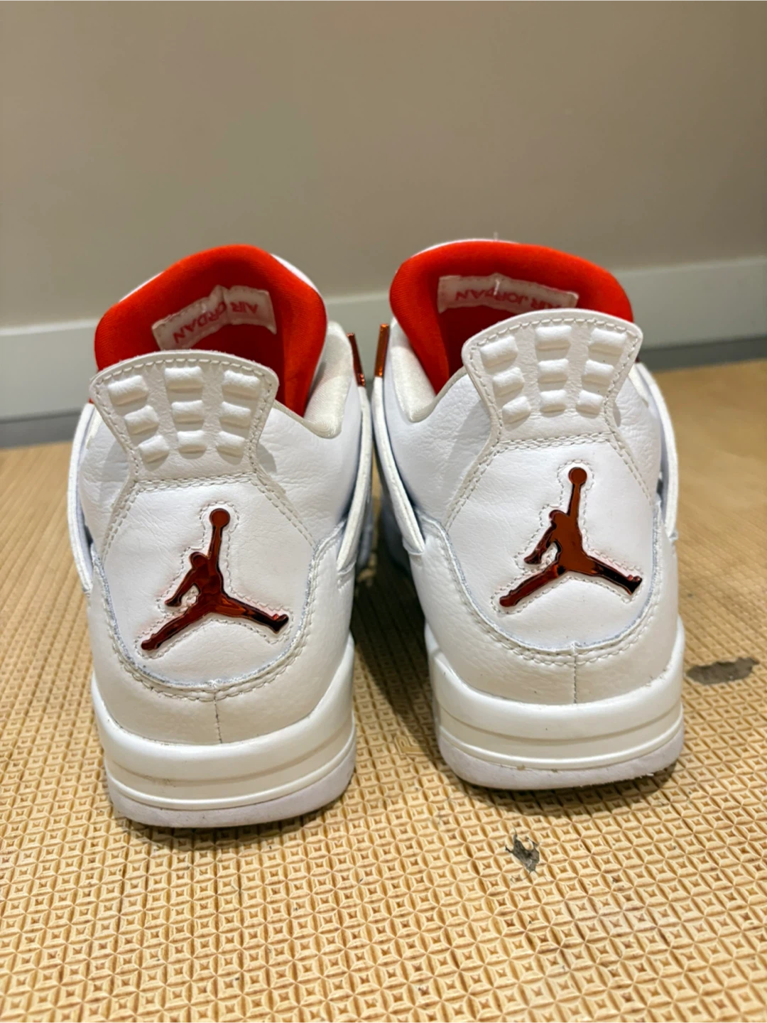 Metallic Orange Jordan 4 - photo 3