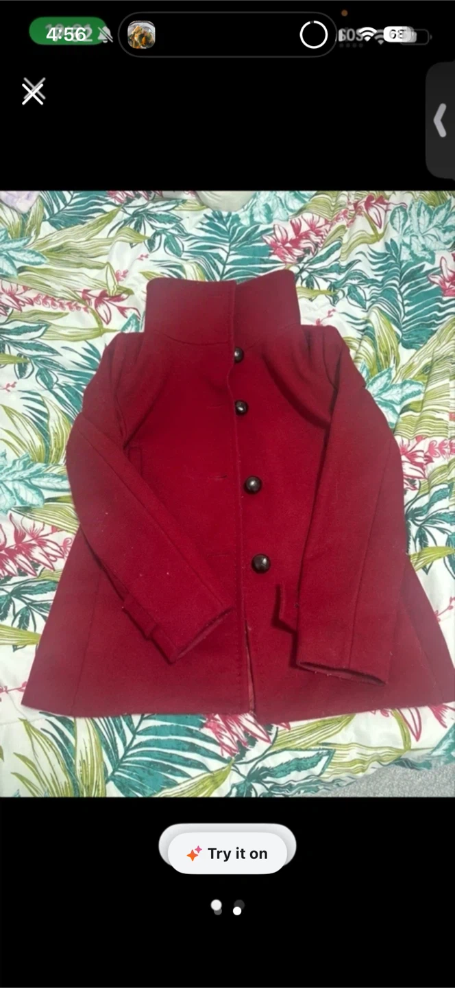 T. Babaton Red Wool Coat - photo 2