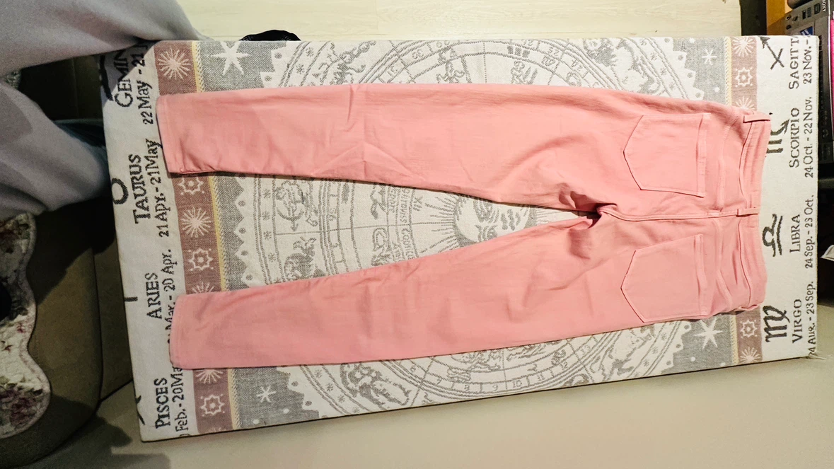 Zara Basic Pink Denim Jeans - photo 2