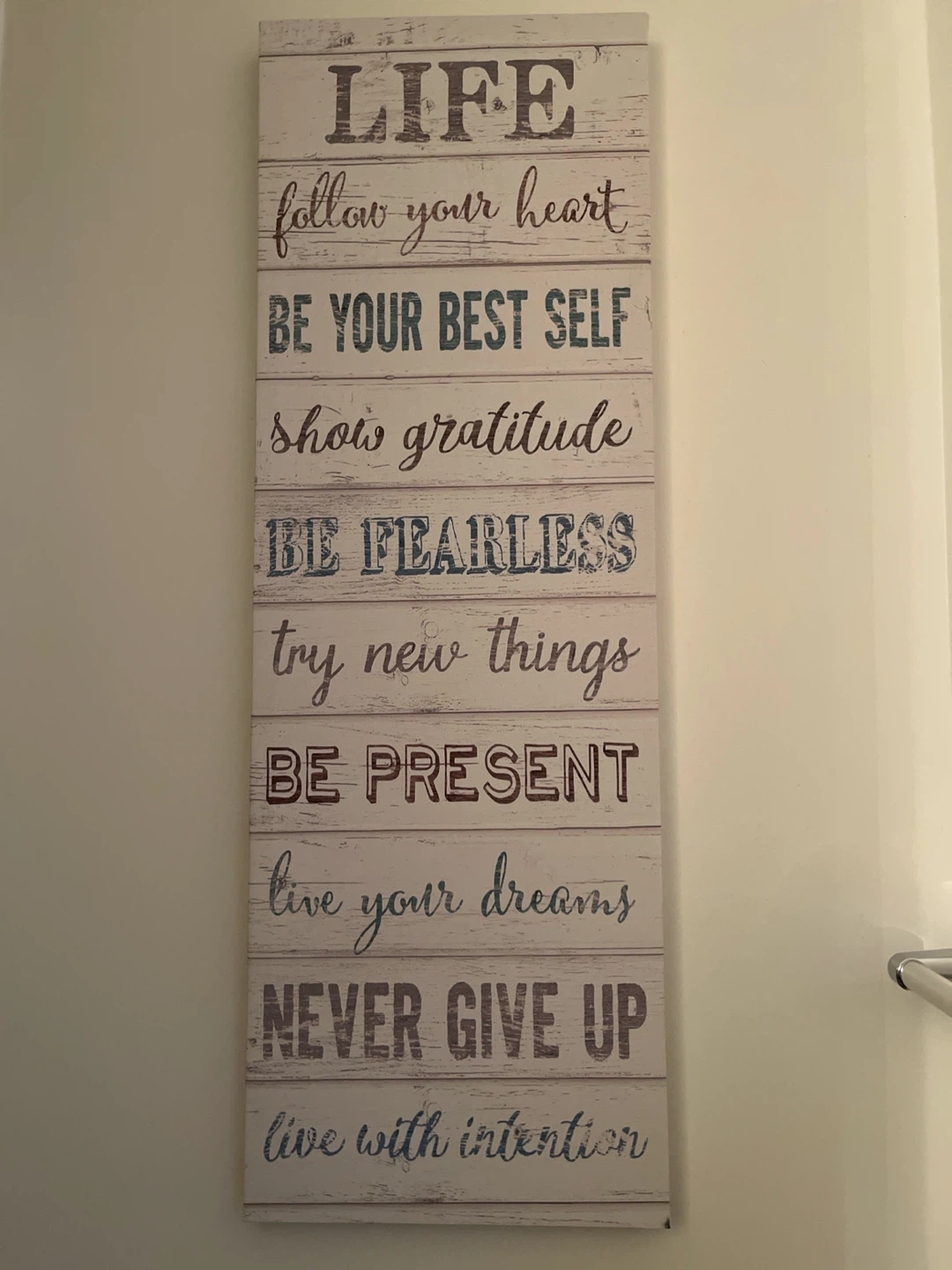 Decorative Wooden Wall Sign