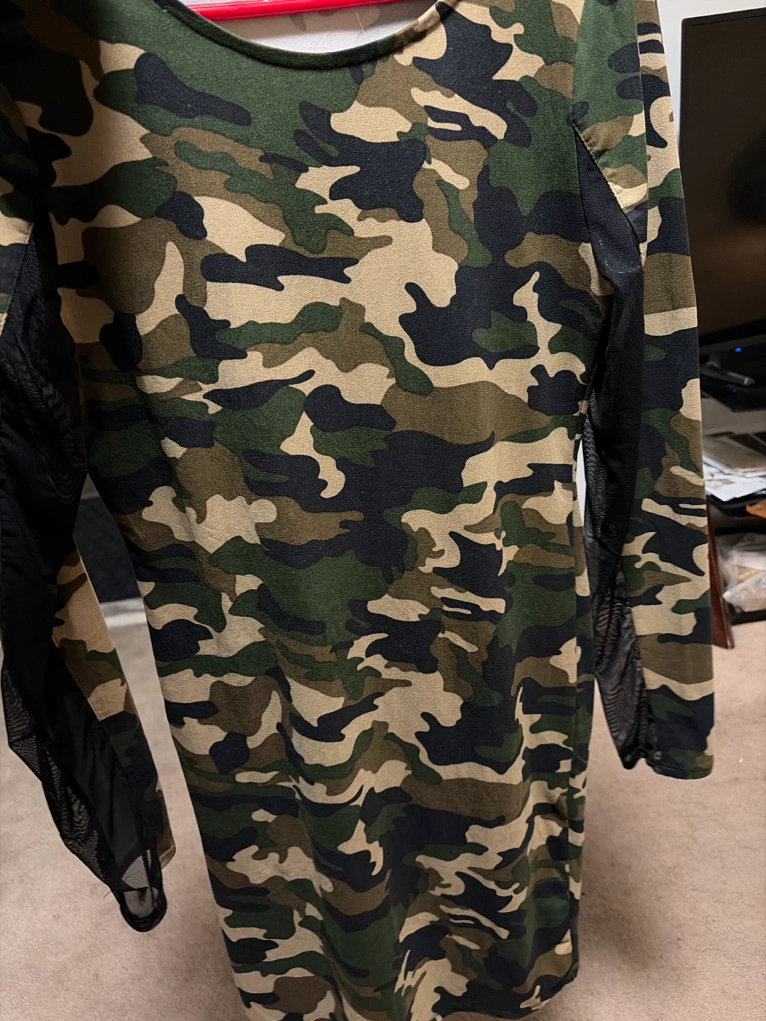 Heart & Hips Camo Long Sleeve Dress - photo 2