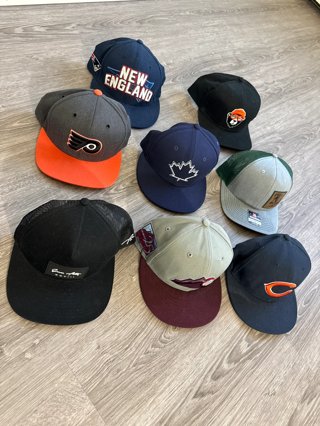 Assorted 8 Sports Caps