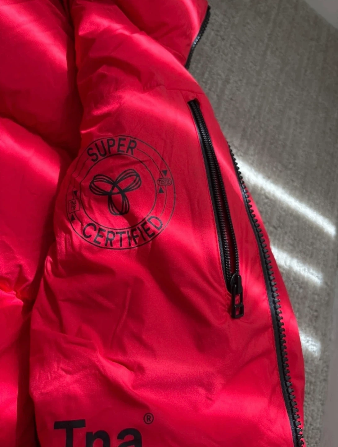 TNA The Super Puffer jacket XXS - Red (goose jacket) - photo 4
