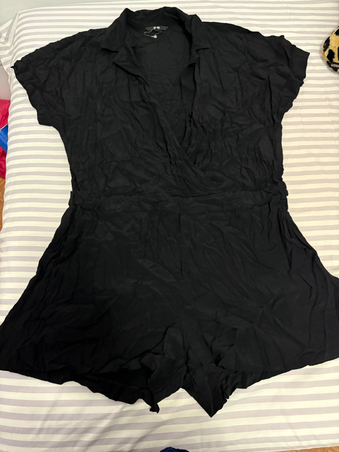 Uniqlo Black Short Romper medium