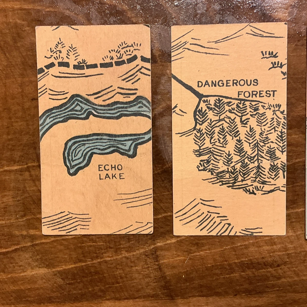 Rare 1926 J..S. Fry & Sons Treasure Island Map Cards 6, 8 & 16 - photo 2