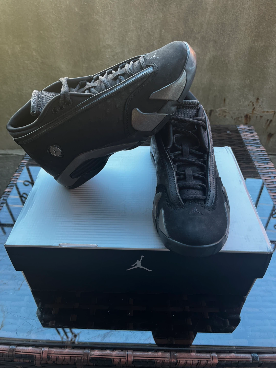 Air Jordan 14 Retro Black Sneakers - photo 2