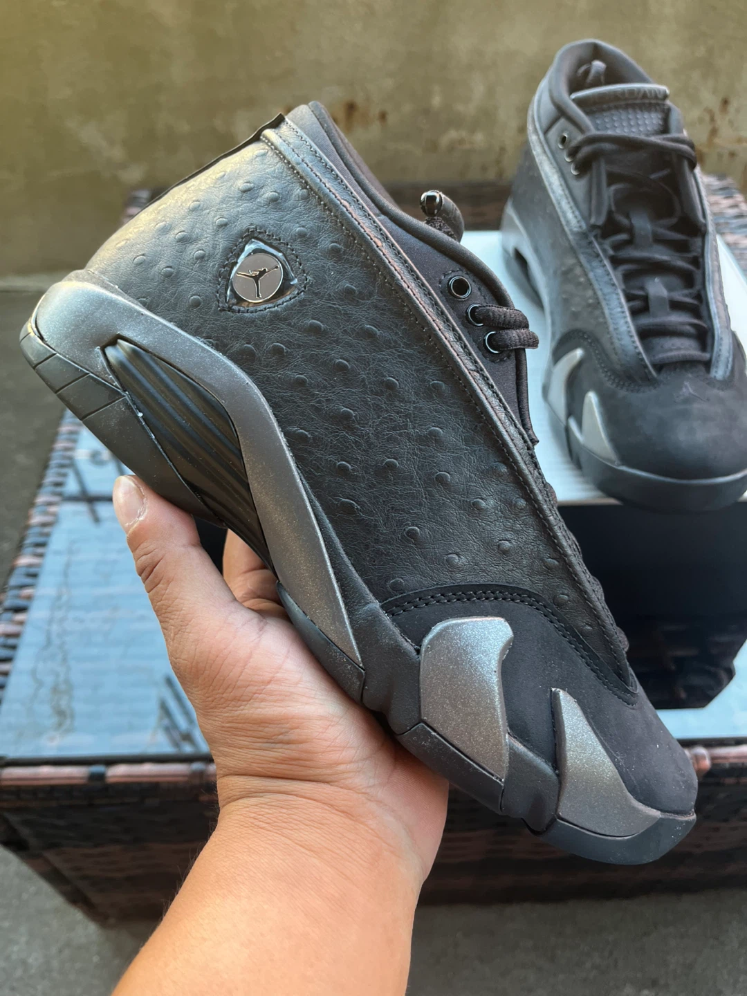 Air Jordan 14 Retro Black Sneakers - photo 5