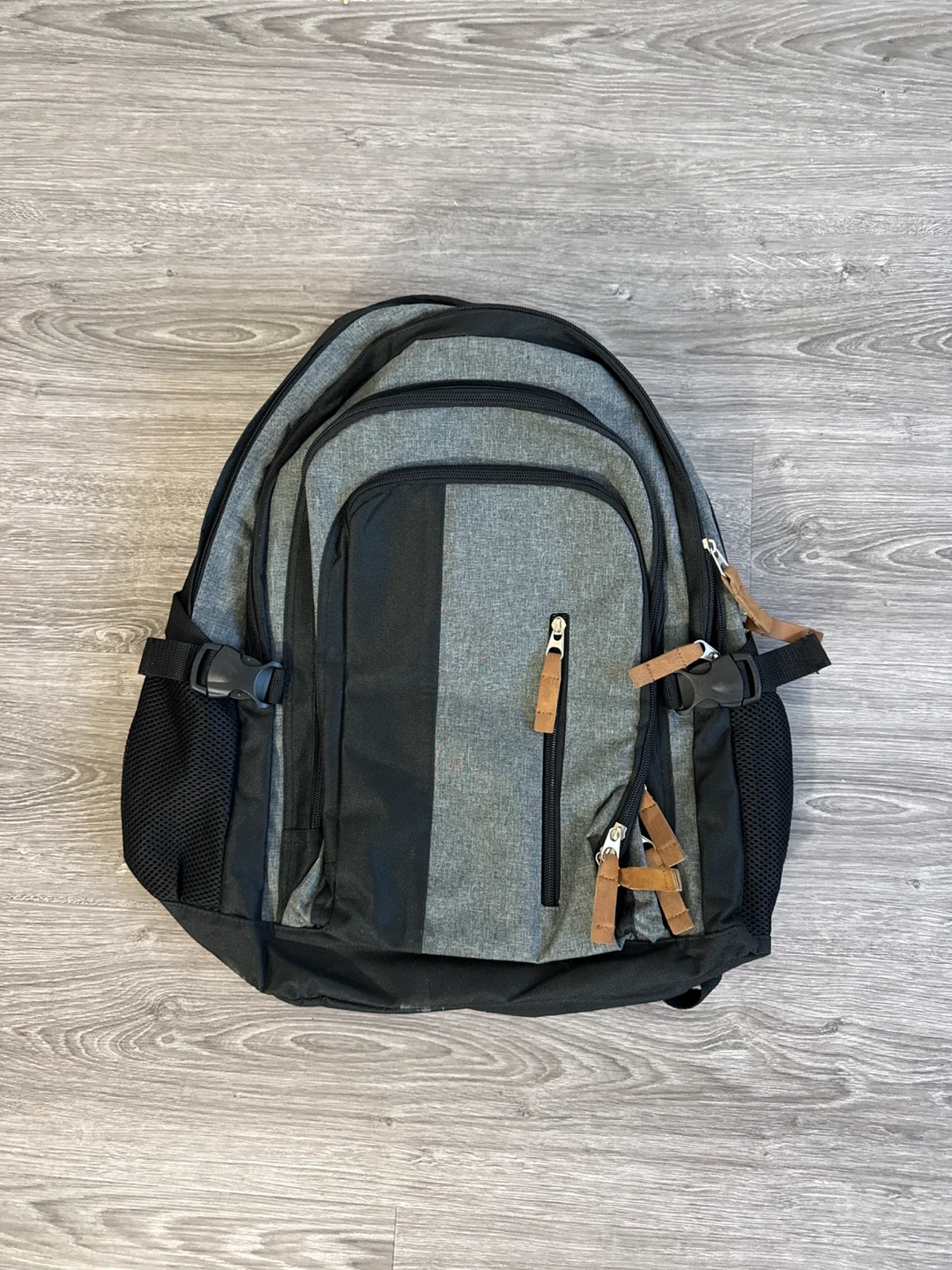 Grey and Black Casual Backpack