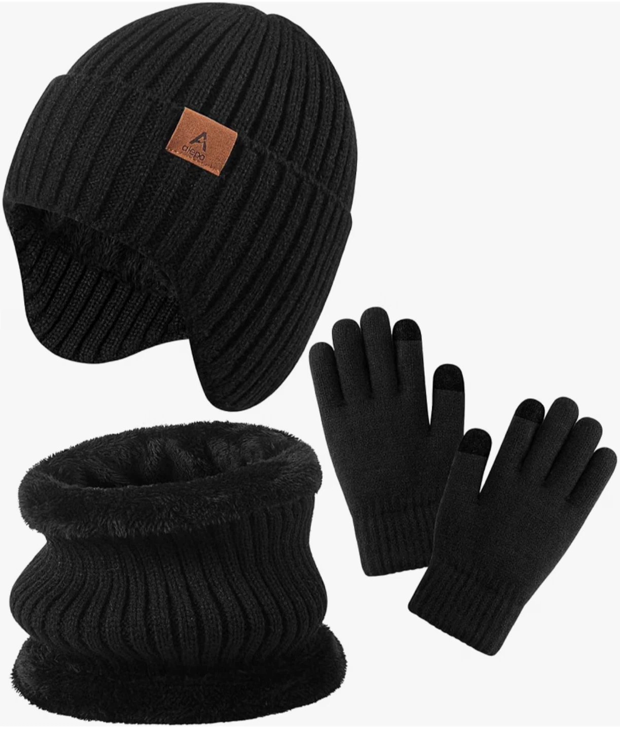 Kids Winter Beanie, Scarf, and Glove Set