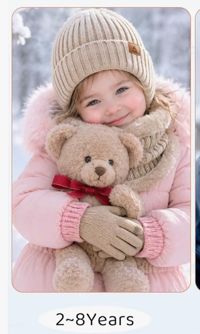 Kids Winter Beanie, Scarf, and Glove Set - photo 5