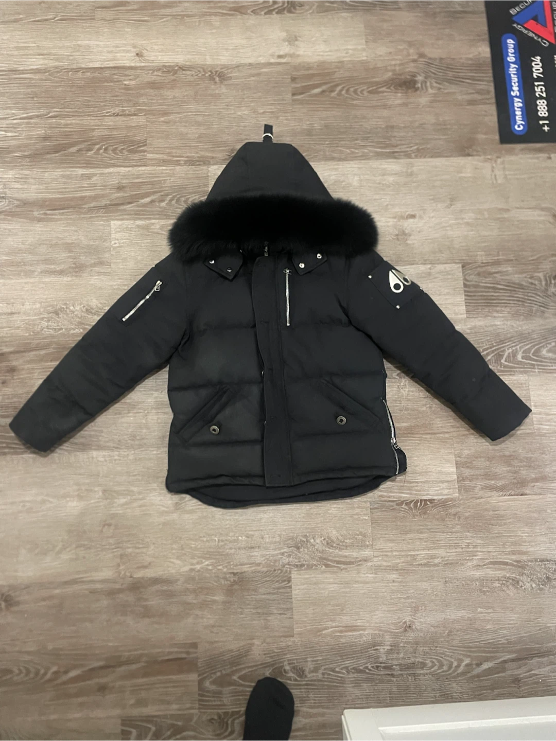 Moose Knuckles Black Down Jacket