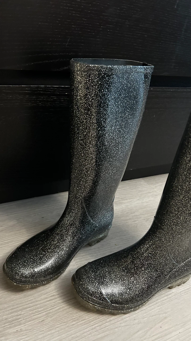 Girls’ Glitter Rubber Boots – Size 5.5-6 - photo 5