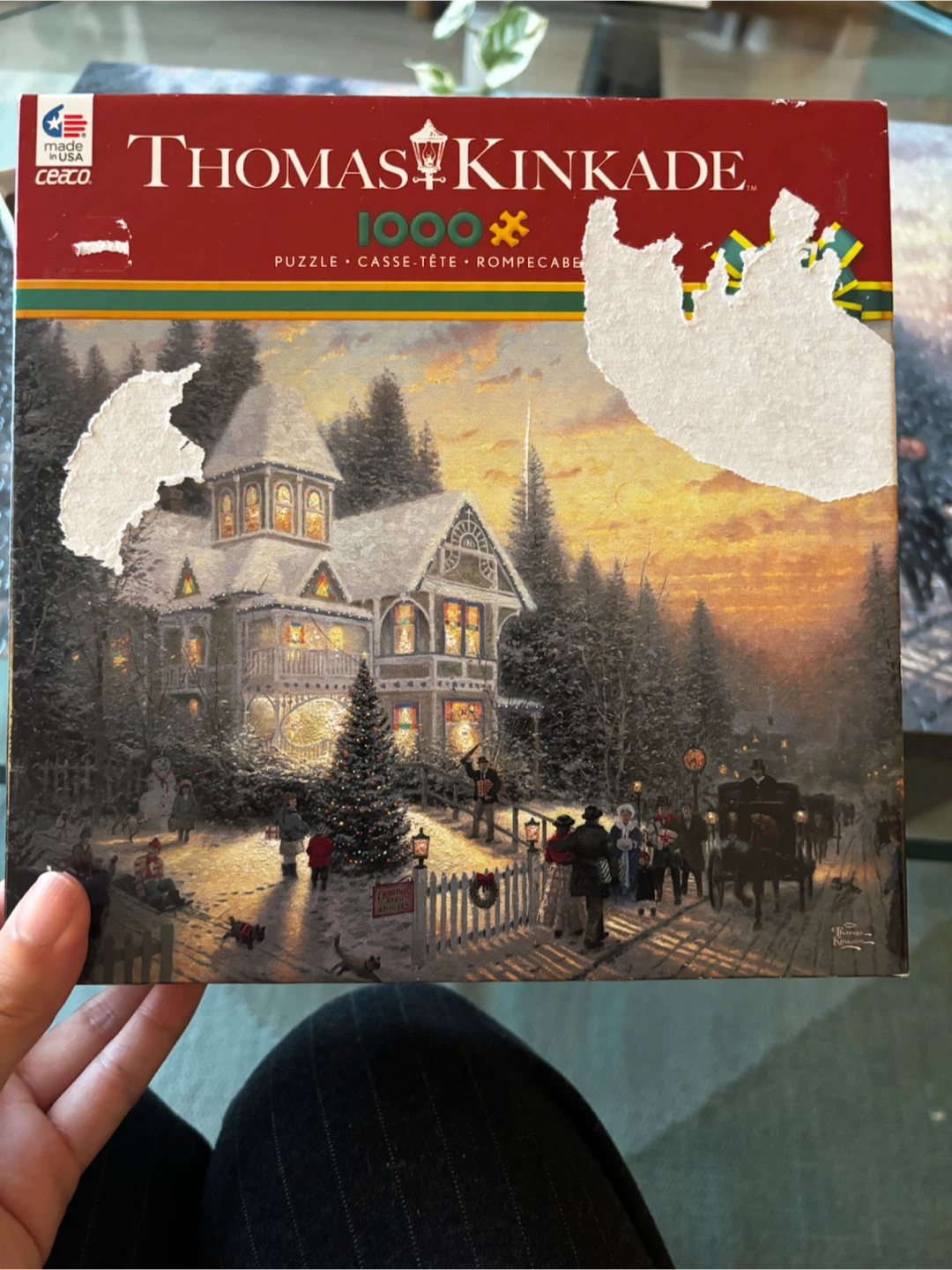 Thomas Kinkade 1000-Piece Christmas Puzzle - photo 3