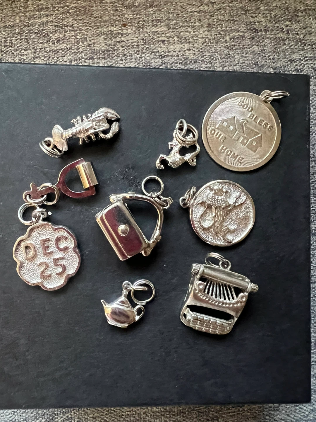 Set of 16 Sterling Silver Charms 5 dollars each - photo 4