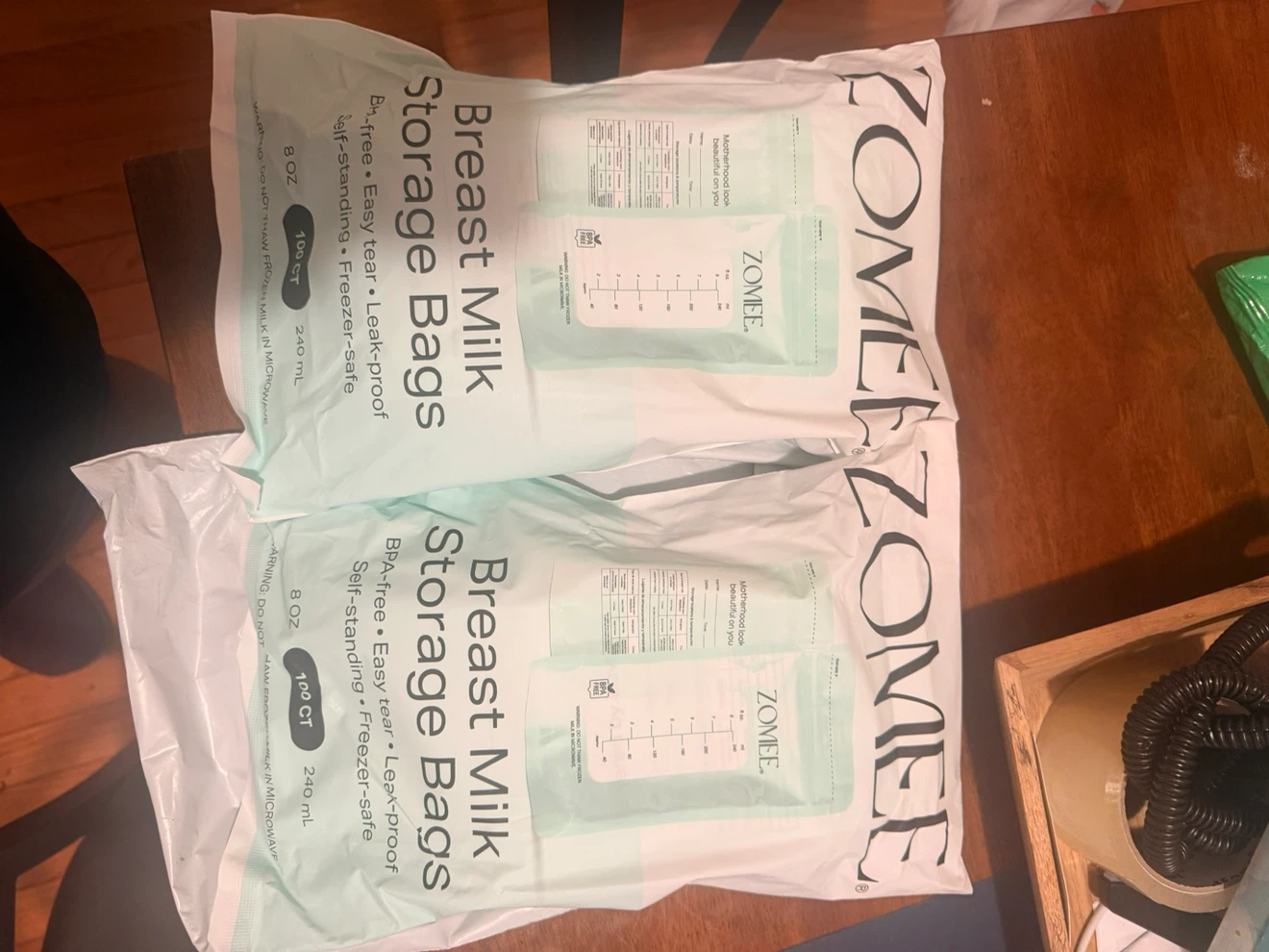 Zomee Breast Milk Storage Bags 200 Count