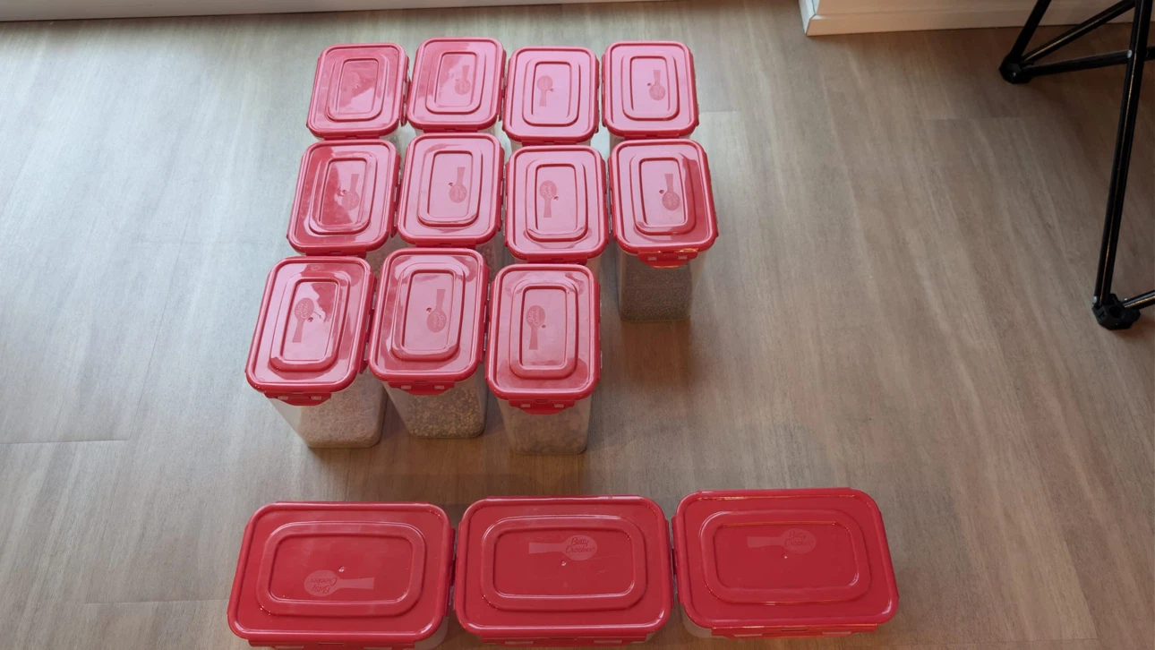 Betty Crocker storage containers (14 pieces set)