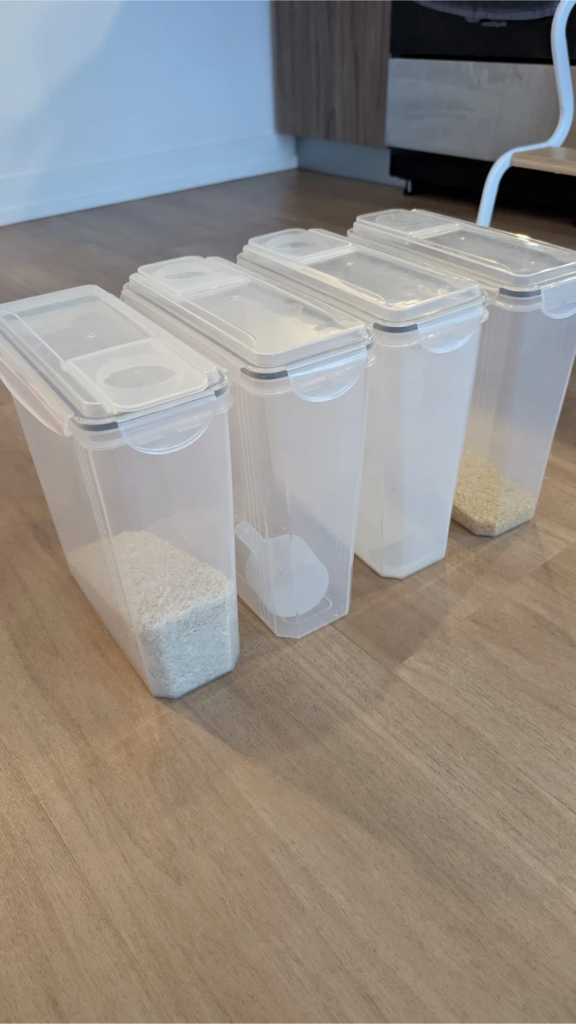 Set of 4 Food Storage Containers (3.7L/ 125oz)