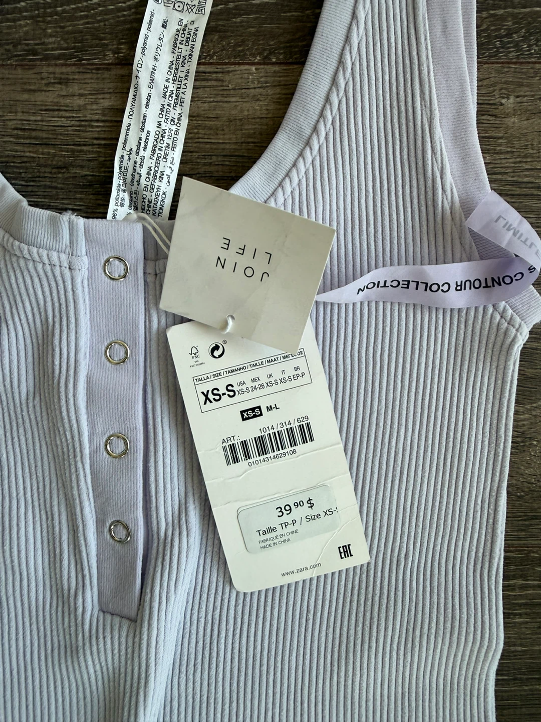 New Zara Contour Collection Ribbed Bodysuit - photo 2