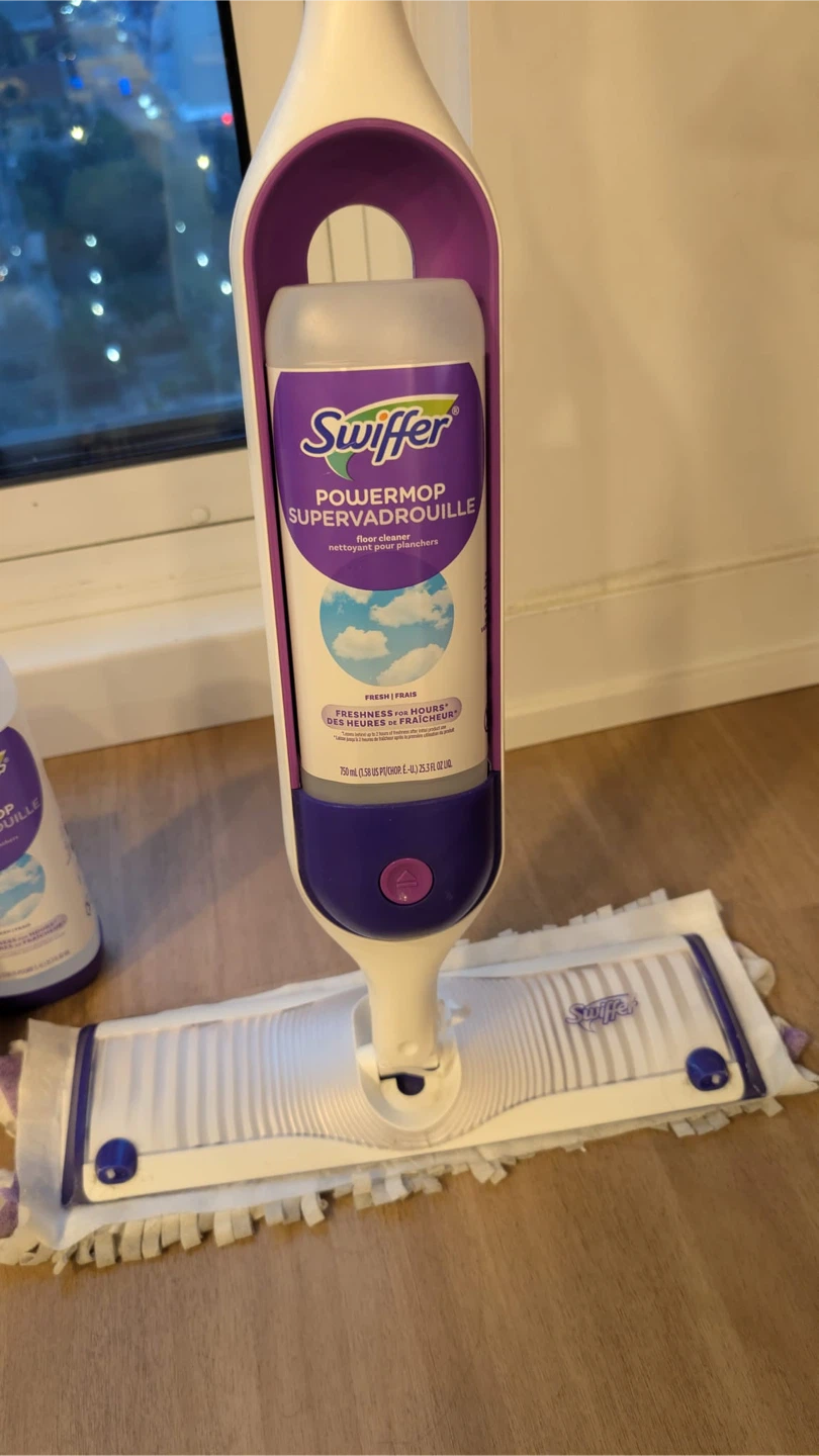 Swiffer PowerMop Kit (with 2 New Pads + 1 New Solution Bottle) - photo 5