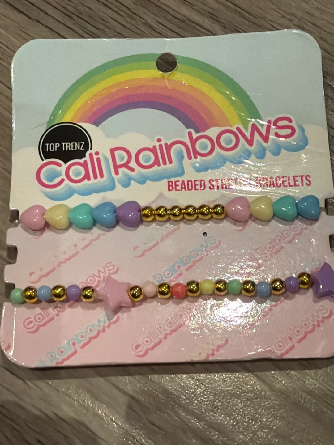 Top Trenz Cali Rainbows Beaded Bracelets