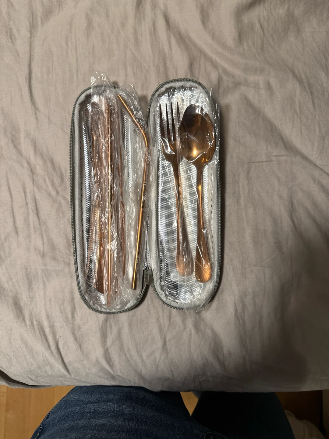 Rose Gold Portable Cutlery Set