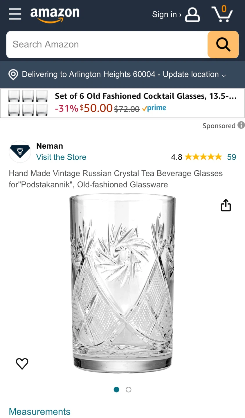 Neman Russian Vintage Cut Crystal Shot Glass Set - photo 2