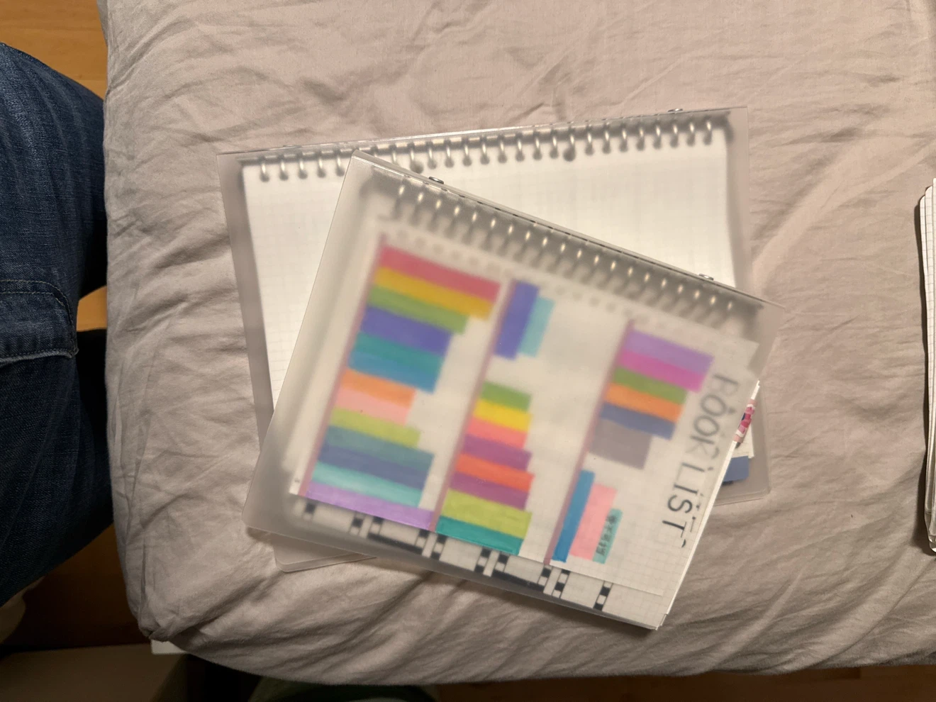 Clear Loose-leaf Binder Notebook Set