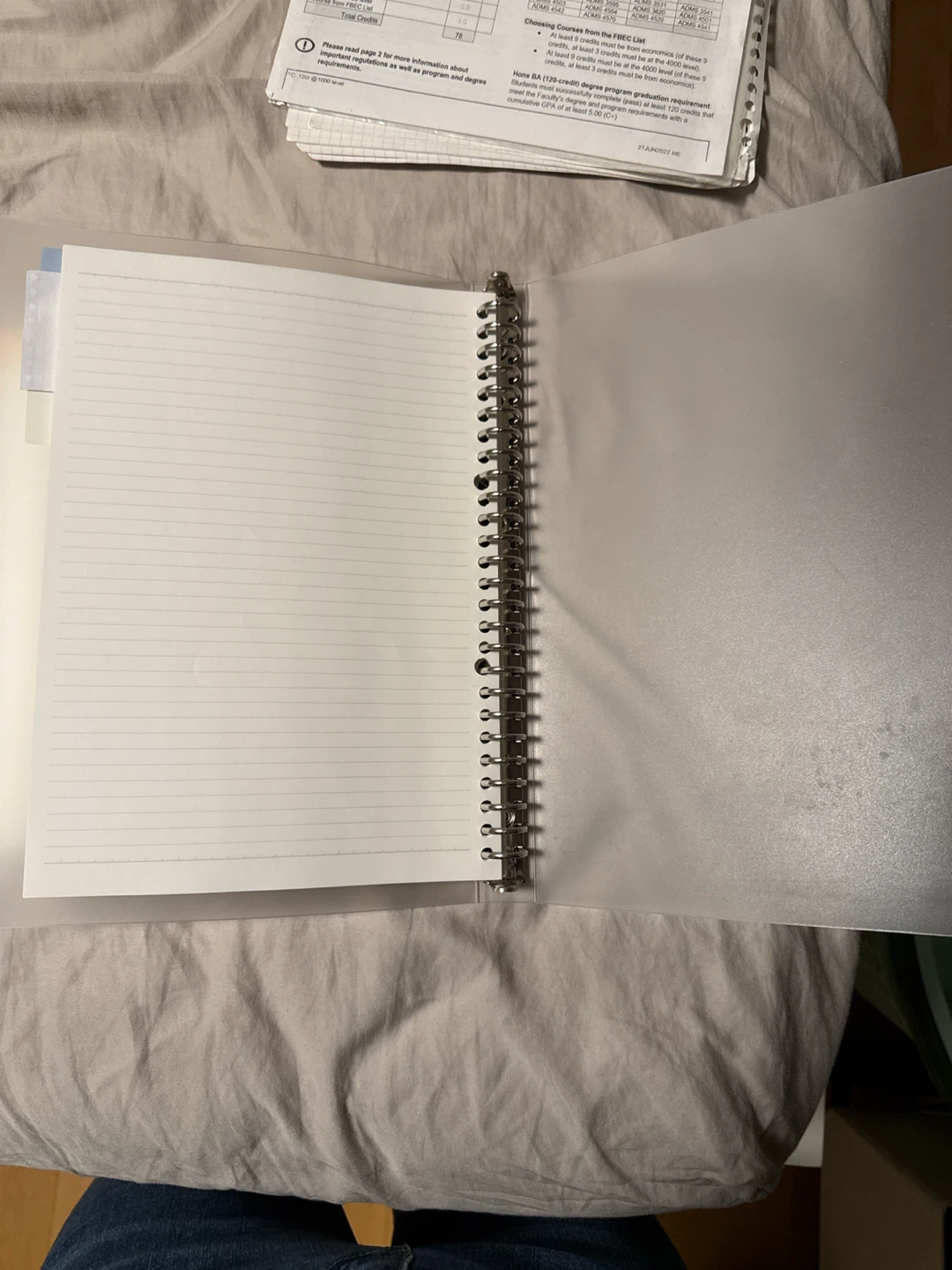 Clear Loose-leaf Binder Notebook Set - photo 2
