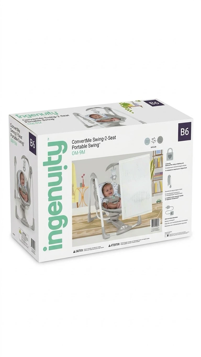Ingenuity ConvertMe Swing-2-Seat Portable Swing