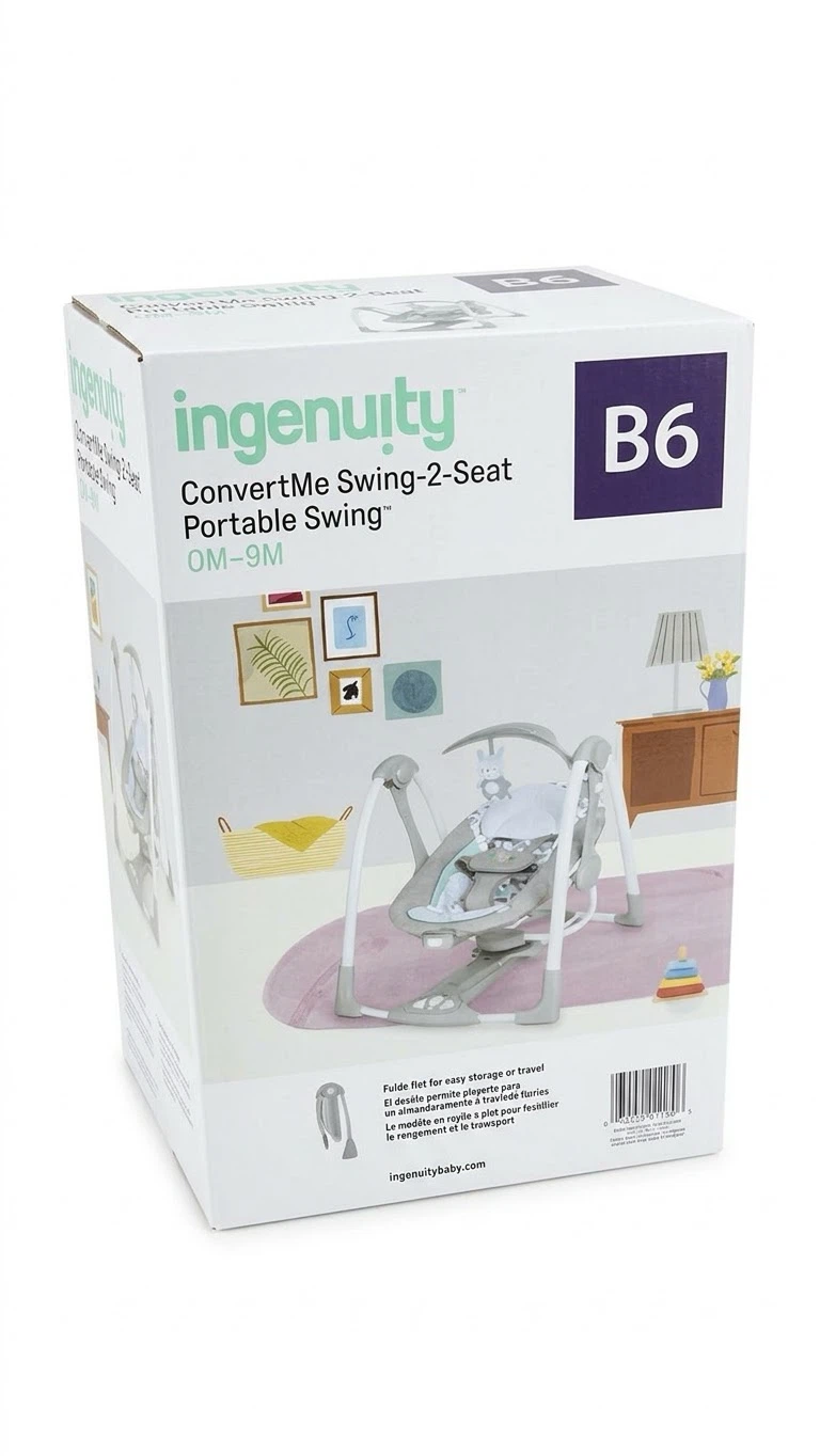 Ingenuity ConvertMe Swing-2-Seat Portable Swing - photo 3