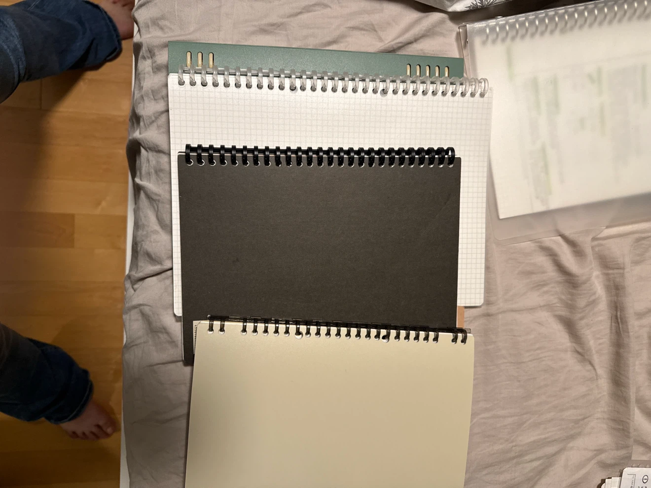 Set of Three Spiral Bound Notebooks
