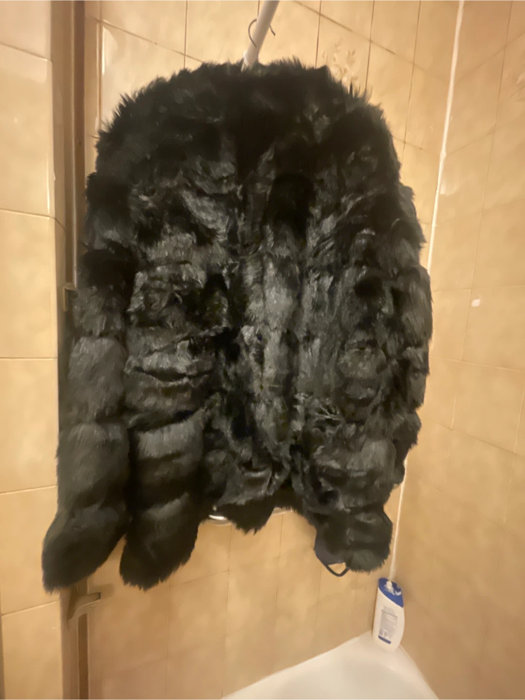 PrettyLittleThing Faux Fur Bubble Coat Black - photo 4