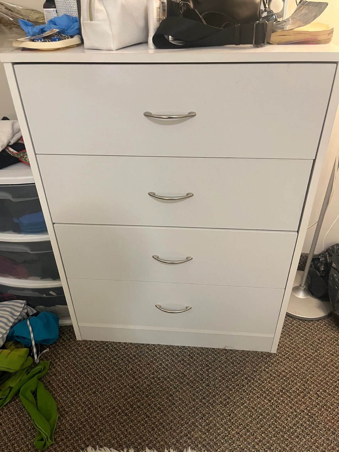 White 4-Drawer Dresser