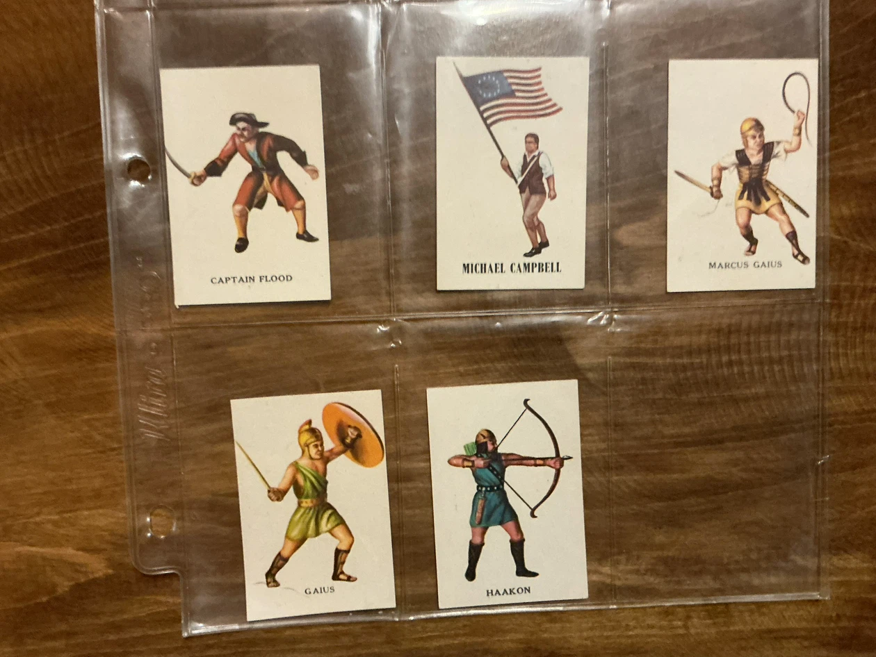 5. 1960’s Marx Warriors of The World Figures Cards !