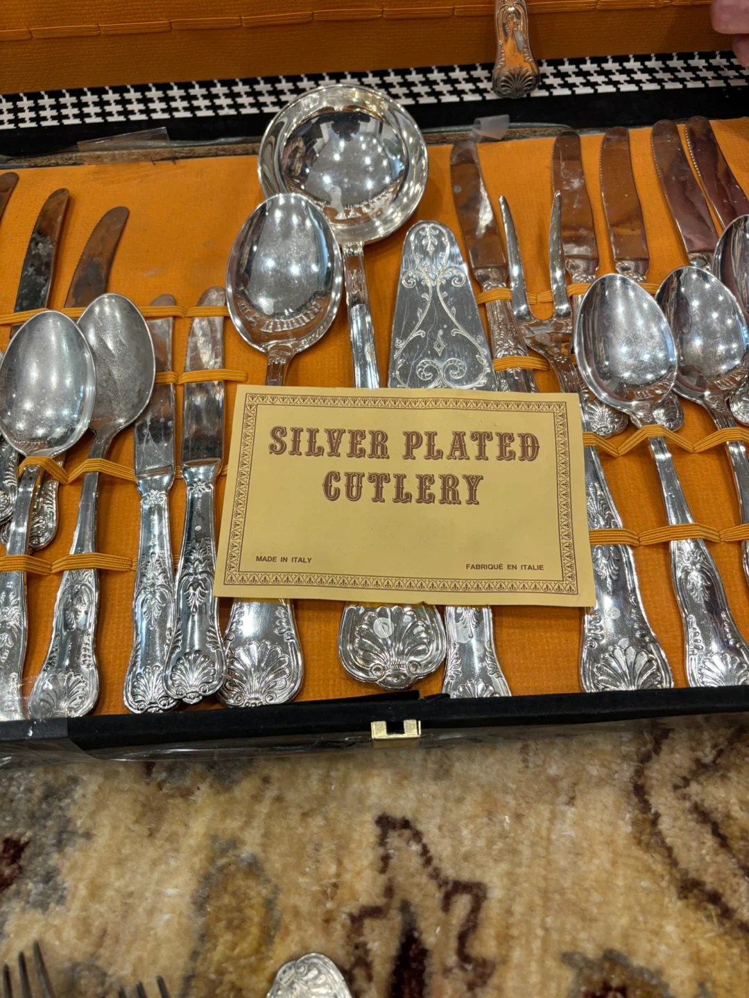 Beautiful Vintage Italian Silver-Plated Cutlery Set – 64