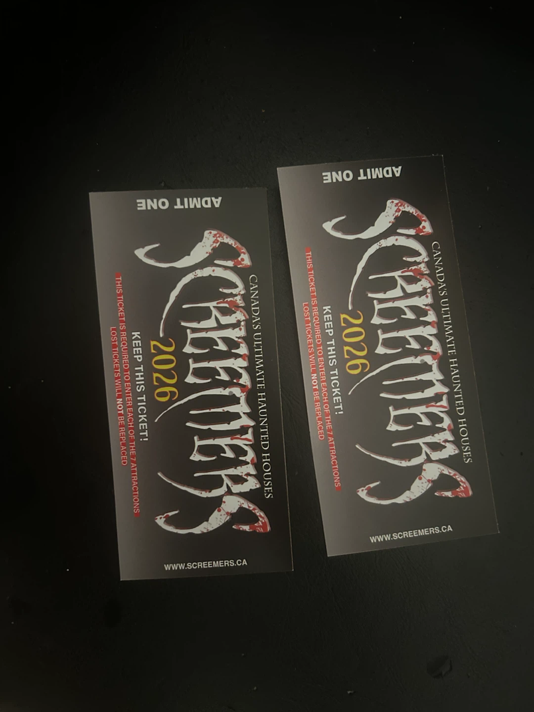 2 Screemers 2026 Haunted House Admission Tickets