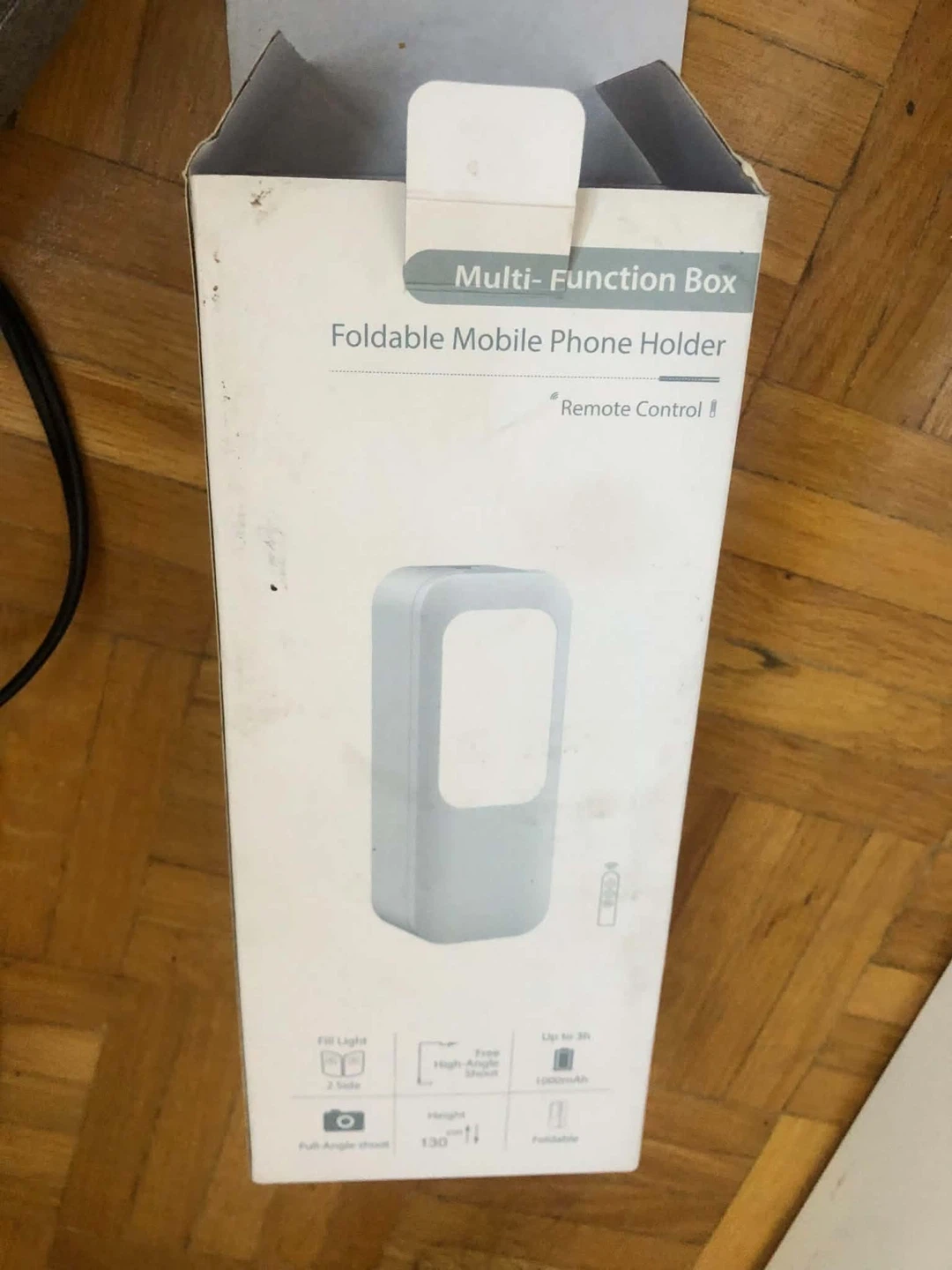 Multi-Function Foldable Mobile Phone Holder with Light