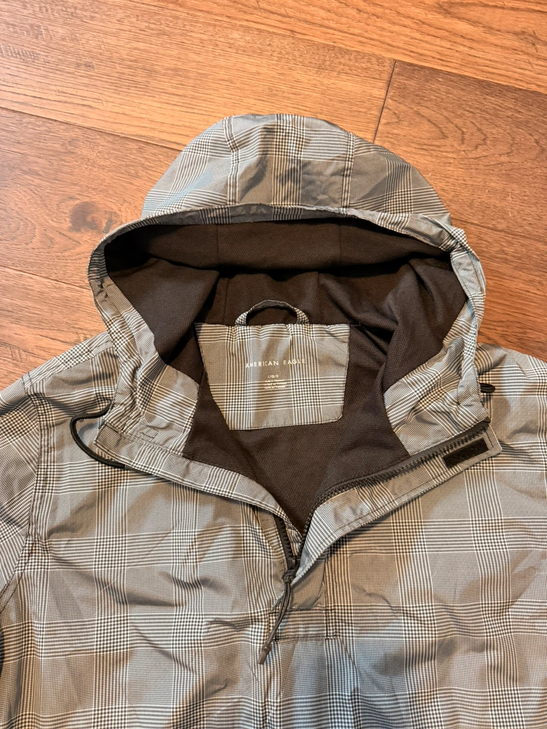 American Eagle Plaid Pullover Jacket (Men’s Large) - photo 4