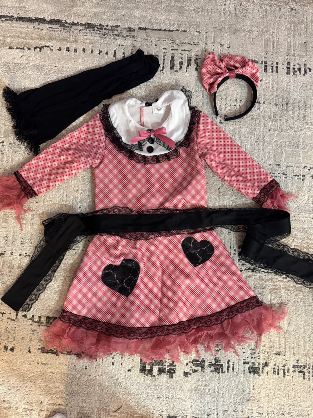 Spirit Halloween Pastel Pink Doll Costume - Large - photo 4