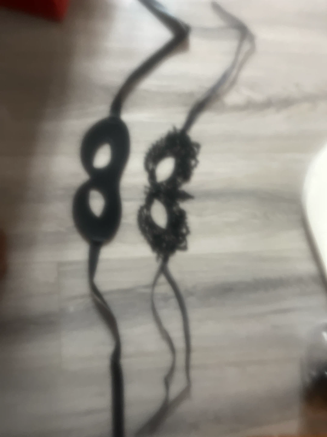Set of Two Black Masquerade Masks - photo 2