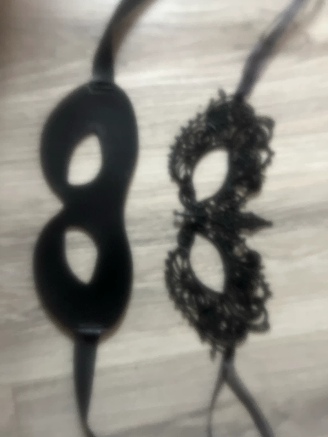 Set of Two Black Masquerade Masks - photo 3