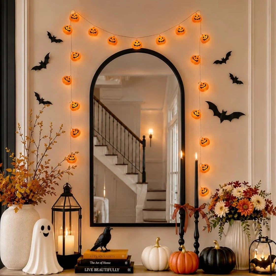 Brand New Battery Operated Halloween Pumpkin String Lights - photo 5