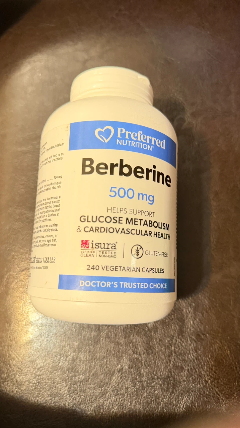 Preferred Nutrition Berberine 500 mg, 240 Capsules