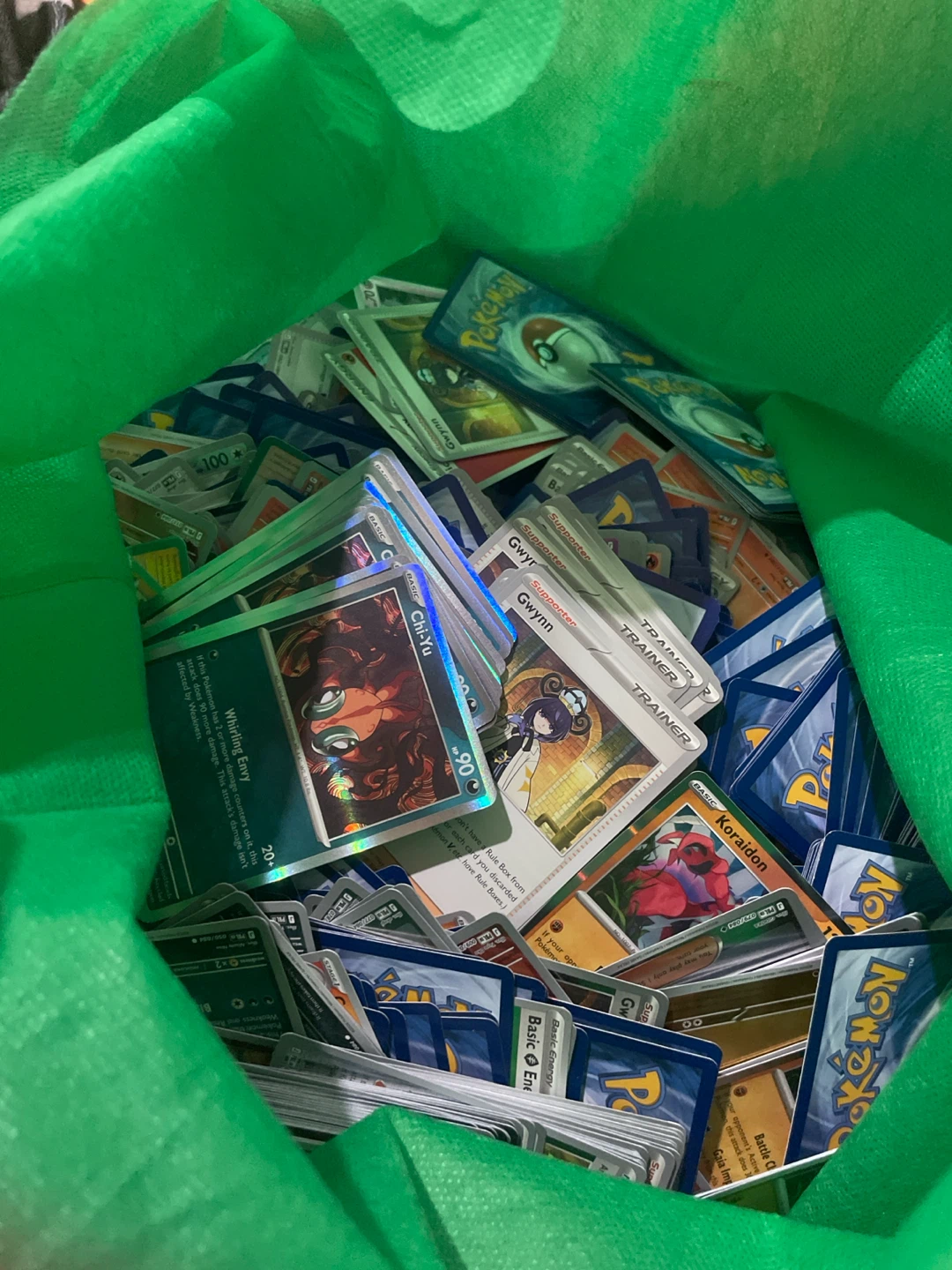 Large Collection of Pokemon Trading Cards