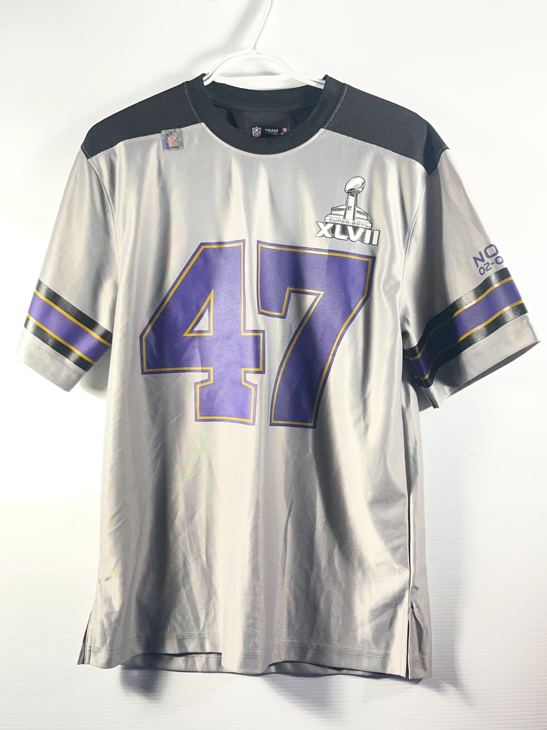Baltimore Ravens Super Bowl XLVII Shirt Jersey - NFL  Small