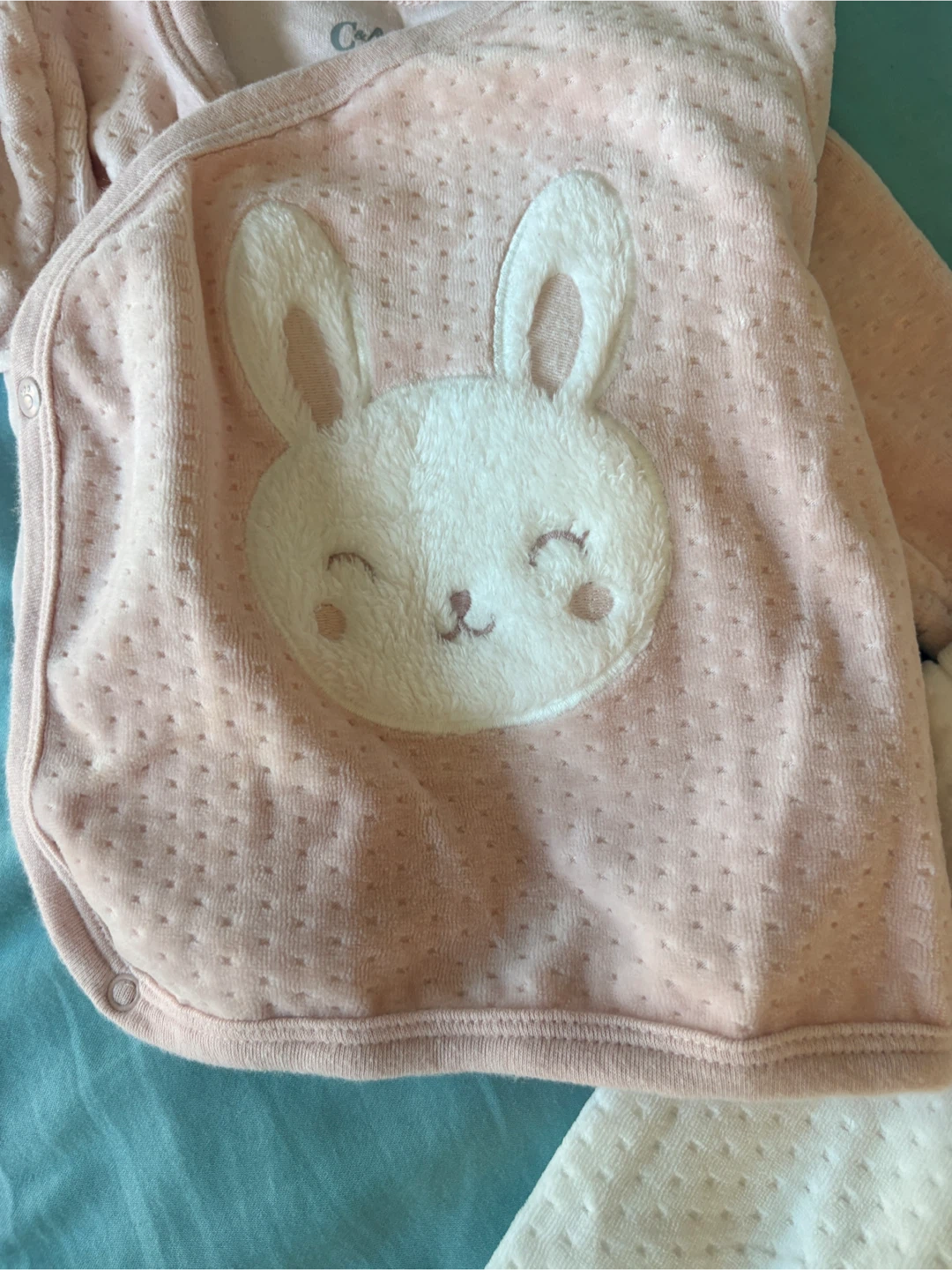 NWOT C&A baby bunny outfit 6-9 months - photo 3