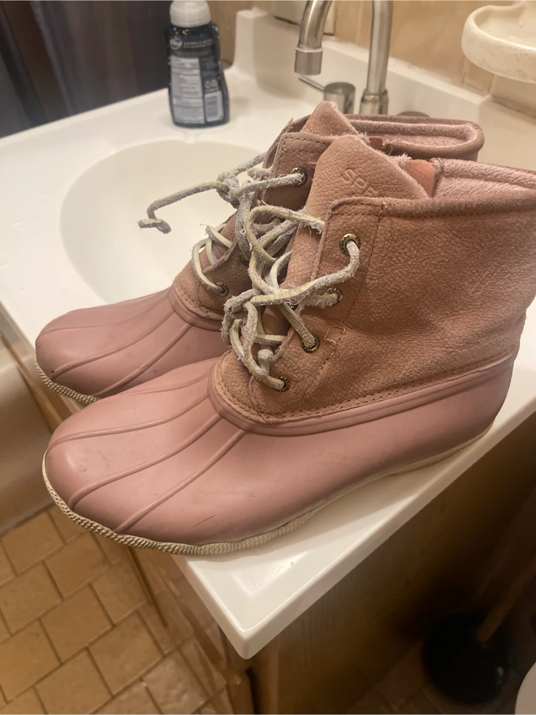 Sperry Women's Pink Duck Boots